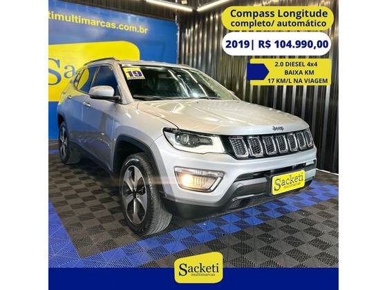 JEEP COMPASS 2.0 16V DIESEL LONGITUDE 4X4 AUTOMÁTICO JEEP COMPASS 2.0 16V DIESEL LONGITUDE 4X4 AUTOMÁTICO